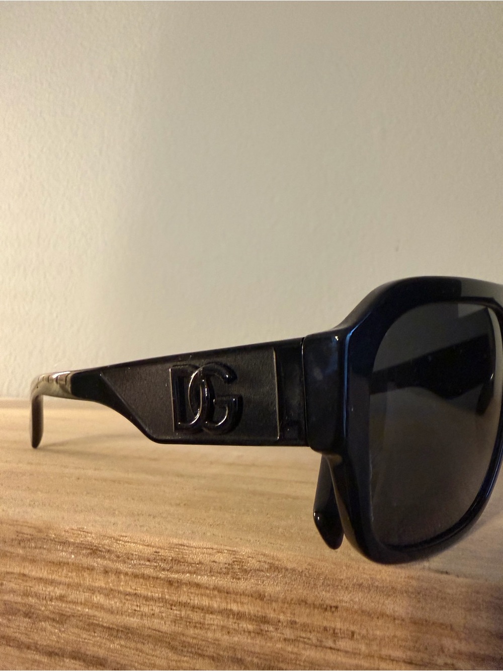 Dolce & Gabbana Glossy Black Square-Edge Sunglasses - Picture 4 of 7